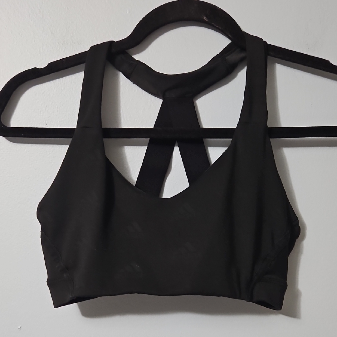 Black Sports Support Bra Size S/M